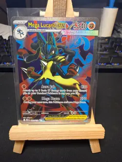 Pokemon TCG Mega Lucario EX 160/132 Secret Rare – Mega Evolutions Set – NM - A - Image 1