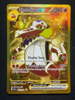 Pokemon TCG Skeledirge ex 272/193 – Paldea Evolved – Hyper Rare – NM - Image 2
