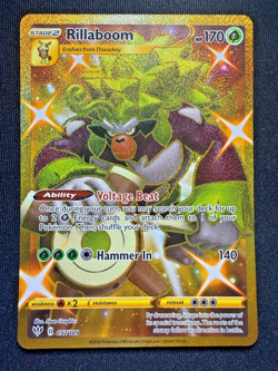 Pokemon TCG Rillaboom 197/189 – Darkness Ablaze – Gold Secret Rare – NM - Image 2