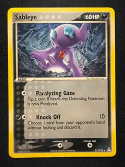 Pokemon TCG Sableye 31/110 – Holon Phantoms – Rare Regular Non Holo – NM - Image 2