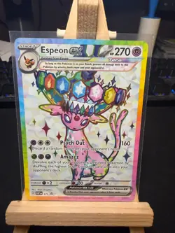 Pokemon TCG Espeon ex SVP 175 – Prismatic Evolutions – Premium Figure Promo – NM - Image 1