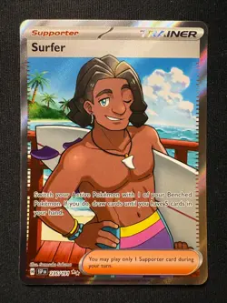 Pokemon TCG Surfer SSP 235/191 – Surging Sparks – Ultra Rare – NM - Image 2