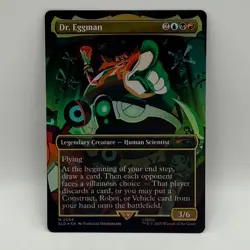 Magic The Gathering Dr. Eggman Secret Lair Foil 2084 Borderless MTG Sonic SEGA - Image 2