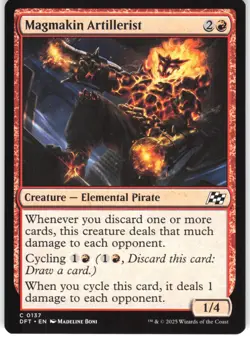 Magmakin Artillerist 137 Aetherdrift DFT C MTG Magic The Gathering C LP - Image 1