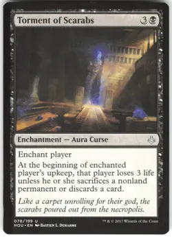 Torment of Scarabs 78 Hour of Devastation HOU U MTG Magic The Gathering U LP - Image 1