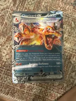 Charizard Ex 196 Promo Card With Jumbo Card - Image 1