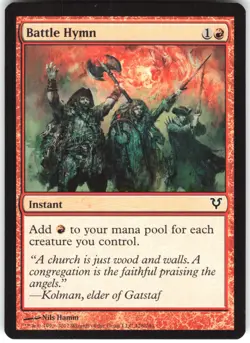Battle Hymn 128 Avacyn Restored AVR C MTG Magic The Gathering C LP - Image 1