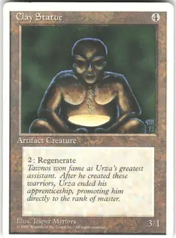 Clay Statue Fourth Edition 4ED C MTG Magic The Gathering C MP - Image 1