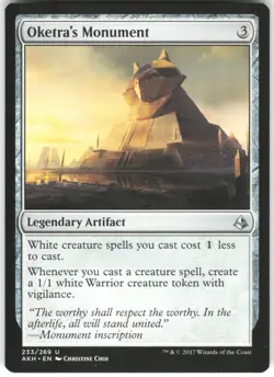 Oketra's Monument 233 Amonkhet U MTG Magic The Gathering U 2017 LP - Image 1