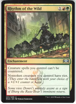Rhythm of the Wild 201 Ravnica Allegiance RNA U MTG Magic The Gathering U LP - Image 1