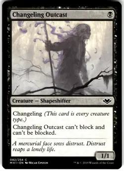 Changeling Outcast 82 Modern Horizons MH1 C MTG Magic The Gathering C LP - Image 1