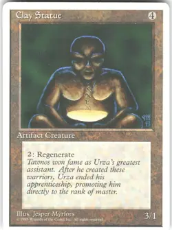 Clay Statue Fourth Edition 4ED C MTG Magic The Gathering C MP - Image 1