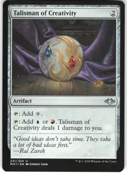 Talisman of Creativity 231 Modern Horizons U MTG Magic The Gathering U 2019 LP - Image 1