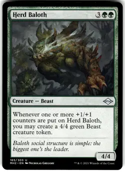 Herd Baloth 165 Modern Horizons 2 MH2 U MTG Magic The Gathering U LP - Image 1
