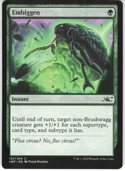 Embiggen 137 Unfinity UNF C MTG Magic The Gathering C LP - Image 1