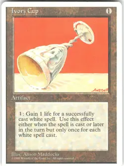 Ivory Cup Fourth Edition 4ED U MTG Magic The Gathering U MP - Image 1