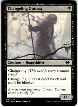 Changeling Outcast 82 Modern Horizons MH1 C MTG Magic The Gathering C LP - Image 1