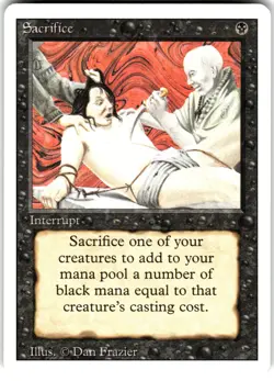Sacrifice Revised Edition 3ED U MTG Magic The Gathering U MP - Image 1