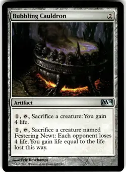 Bubbling Cauldron 205 Magic 2014 (M14) M14 U MTG Magic The Gathering U MP - Image 1