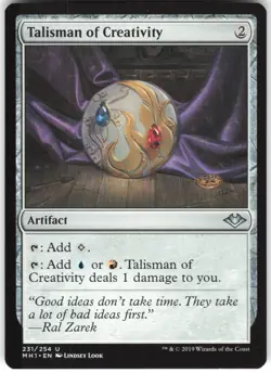 Talisman of Creativity 231 Modern Horizons U MTG Magic The Gathering U 2019 LP - Image 1