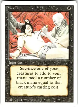 Sacrifice Revised Edition 3ED U MTG Magic The Gathering U MP - Image 1