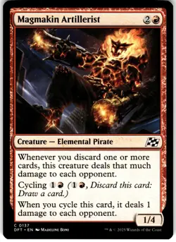Magmakin Artillerist 137 Aetherdrift DFT C MTG Magic The Gathering C LP - Image 1