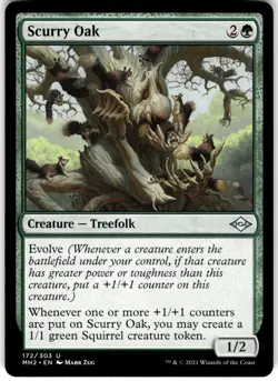 Scurry Oak 172 Modern Horizons 2 MH2 U MTG Magic The Gathering U LP - Image 1