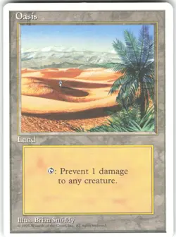 Oasis Fourth Edition 4ED U MTG Magic The Gathering U MP - Image 1