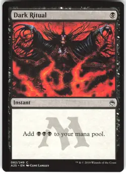 Dark Ritual 82 Masters 25 A25 C MTG Magic The Gathering C LP - Image 1