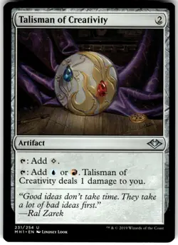 Talisman of Creativity 231 Modern Horizons U MTG Magic The Gathering LP - Image 1