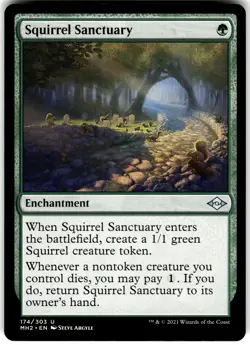 Squirrel Sanctuary 174 Modern Horizons 2 MH2 U MTG Magic The Gathering U LP - Image 1