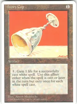 Ivory Cup Fourth Edition 4ED U MTG Magic The Gathering U MP - Image 1