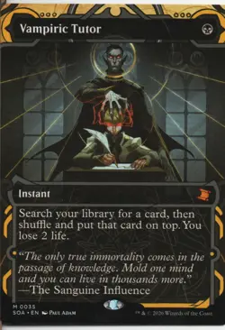 Magic TG Vampiric Tutor Secrets of Strixhaven Mystical Archive Regular Card 0035 - Image 1