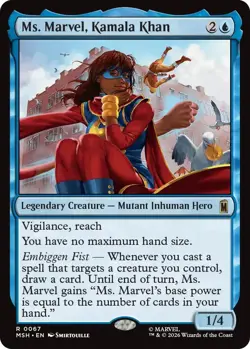 Ms. Marvel, Kamala Khan 67 Rare MTG MSH NM - Image 1