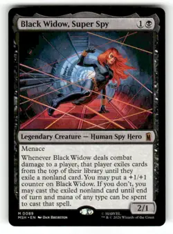 Black Widow, Super Spy 89 Mythic MTG MSH NM - Image 2