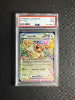 2025 Pokemon - Prismatic Evolutions (Pre-EN) - Eevee Ex - 75/131 - PSA 9 - Image 1