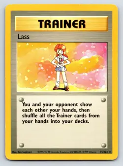 Lass Rare Pokemon Base Set 075/102 LP - Image 1