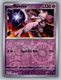 Mewtwo SV07: Stellar Crown #059/142 Reverse Holo Pokemon Card - Image 1