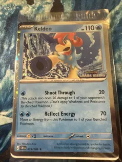 Pokemon TCG Keldeo 019/086 Chaos Rising Promo Stamped - Image 2