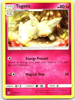 Togetic 137/214 Uncommon Unbroken Bonds Pokemon LP - Image 1