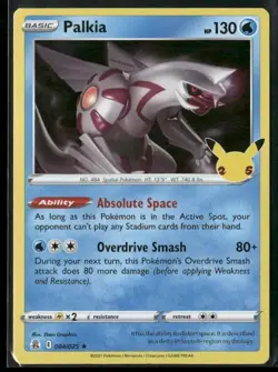 2021 Celebrations Set Pokemon Card 04 Palkia NM - Image 1