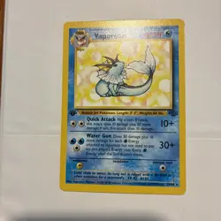 Pokemon TCG Vaporeon 28/64 Jungle 1st Edition 26/84 - Image 3