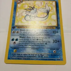 Pokemon TCG Vaporeon 28/64 Jungle 1st Edition 26/84 - Image 5
