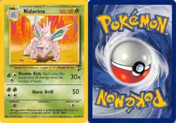 Nidorino 54/130 Uncommon Base Set 2 Pokemon LP - Image 3