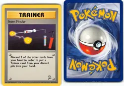 Item Finder 103/130 Rare Base Set 2 Pokemon MP Kinebuchi - Image 3