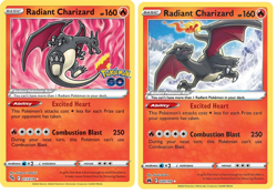 Radiant Charizard Holo Pokemon GO 011, Crown Zenith 020 Near Mint - see photos! - Image 1
