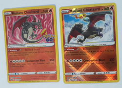 Radiant Charizard Holo Pokemon GO 011, Crown Zenith 020 Near Mint - see photos! - Image 2