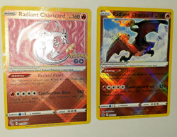 Radiant Charizard Holo Pokemon GO 011, Crown Zenith 020 Near Mint - see photos! - Image 3