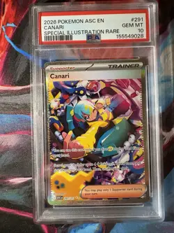 Pokemon Canari 291/217 Special Illustration Rare Holo EN PSA 10 - Image 1