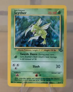 Pokemon TCG Scyther Jungle 10/64 Holo Unlimited Holo Rare - Image 1